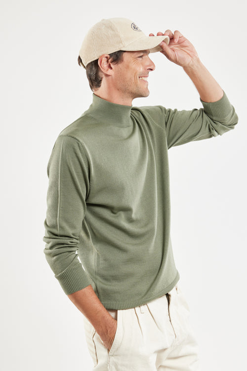 Pull col montant - laine mérinos - Armor-lux - 4