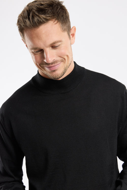 Pull col cheminée Bérac - laine - Armor-lux - 2