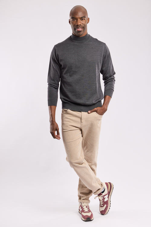 Bérac polo neck jumper – merino wool - Armor-lux - 3