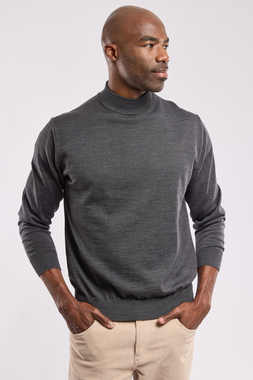 Bérac polo neck jumper – merino wool - Armor-lux - 4