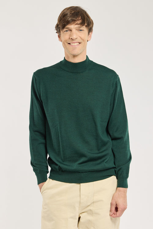 Pull col cheminée Bérac - laine - Armor-lux - 1