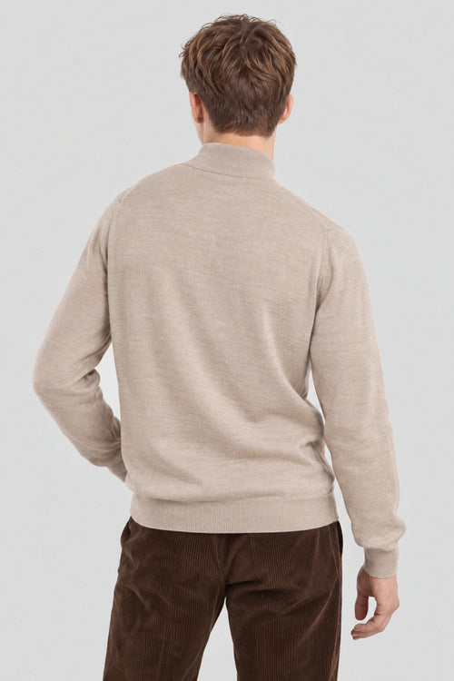 Pull col cheminée Bérac - laine - Armor-lux - 3