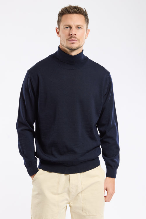 Pull col roulé - laine - Armor-lux - 1