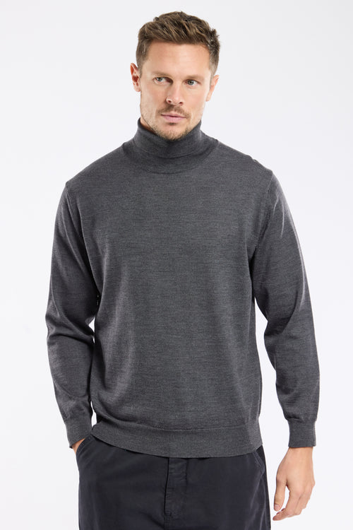 Pull col roulé - laine - Armor-lux - 1