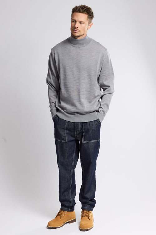 Pull col roulé - laine - Armor-lux - 1