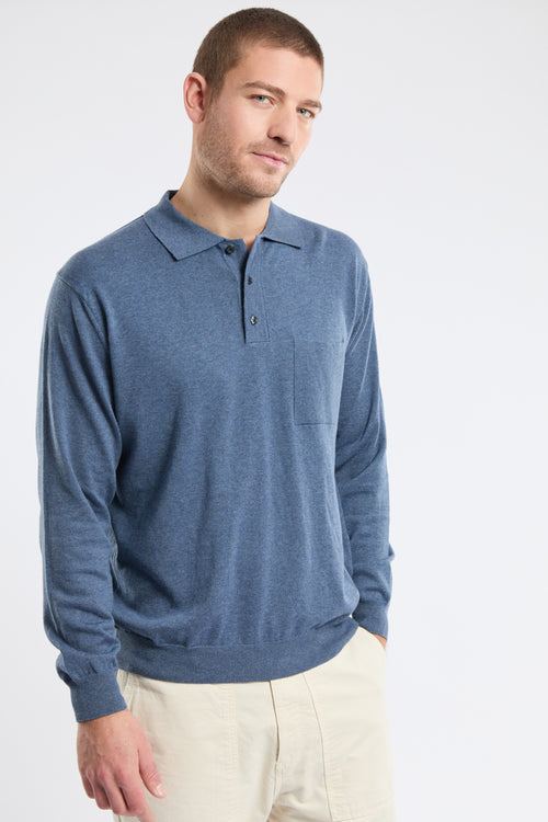 Bérac long-sleeved polo shirt - cotton - Armor-lux - 1