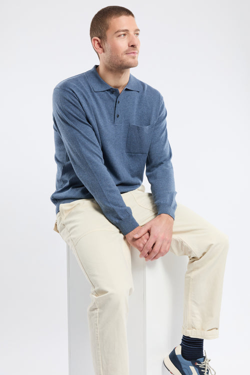 Bérac long-sleeved polo shirt - cotton - Armor-lux - 2