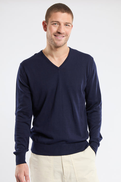 Pullover mit V-Ausschnitt - Baumwolle - Armor-lux - 2