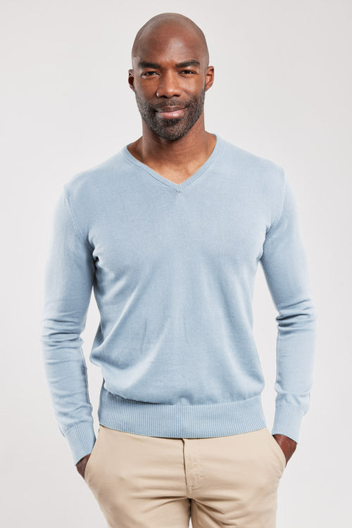 V-neck jumper - cotton - Armor-lux - 1