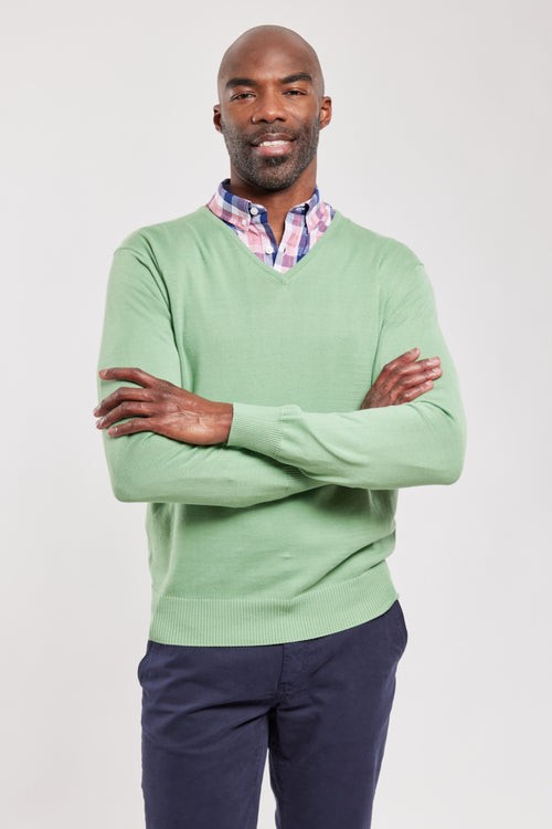 V-neck jumper - cotton - Armor-lux - 1