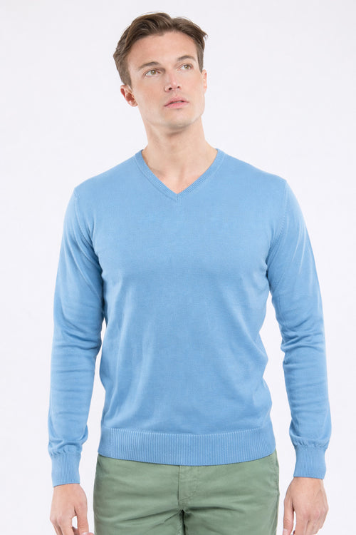 Pullover mit V-Ausschnitt - Baumwolle - Armor-lux - 1