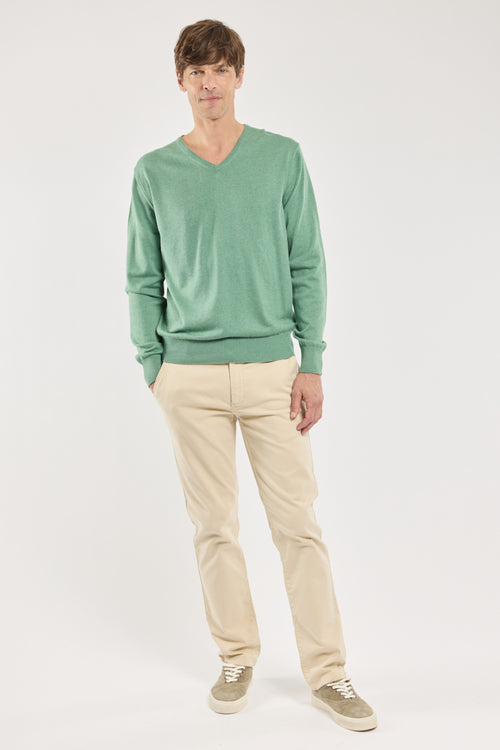 V-neck sweater - cotton - Armor-lux - 3
