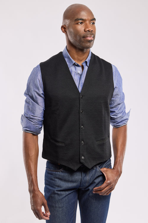 Gilet de tailleur Bérac - laine et acrylique - Armor-lux - 1