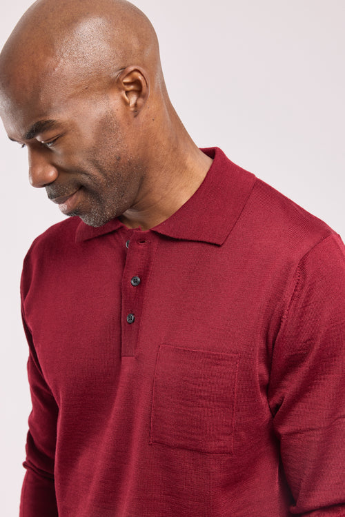 Polo manches longues Bérac - laine mérinos - Armor-lux - 4