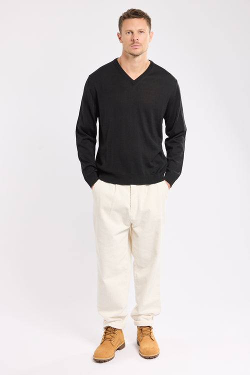 Pull col V - laine mérinos et acrylique - Armor-lux - 4