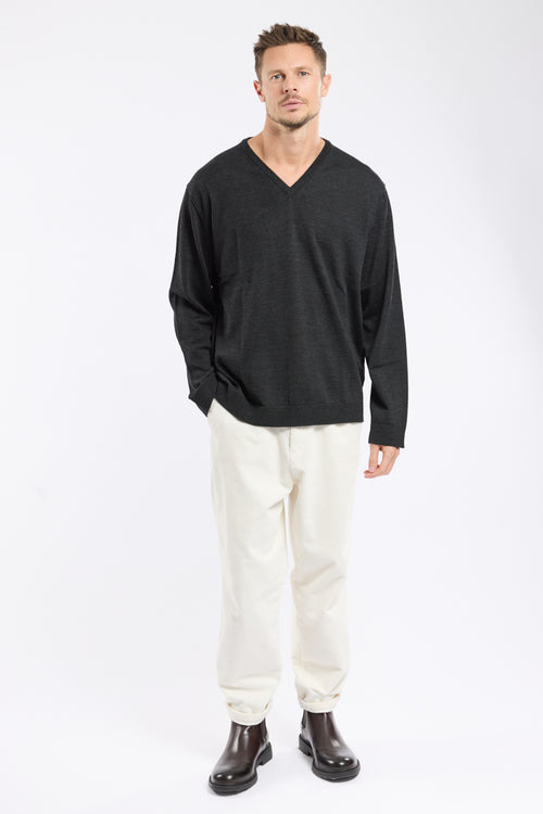 Bérac V-neck jumper - merino wool - Armor-lux - 3