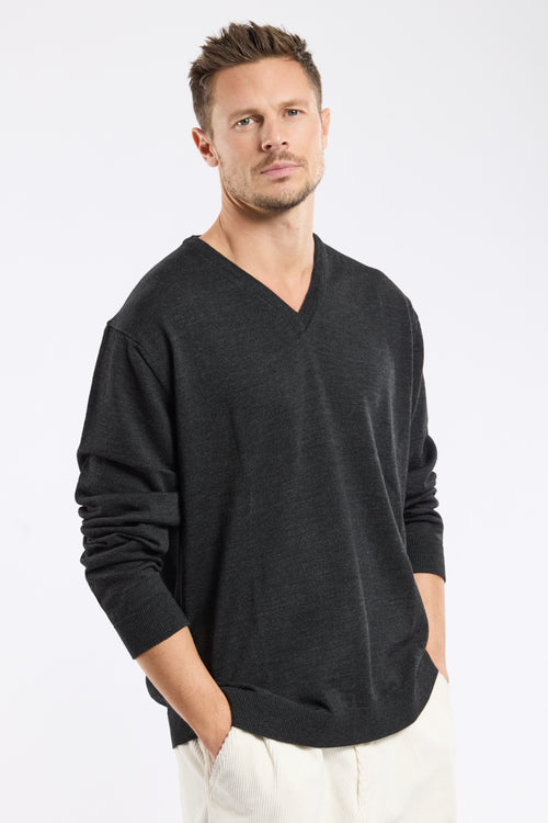Bérac V-neck jumper - merino wool - Armor-lux - 4