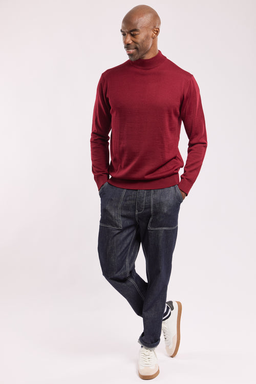 Bérac mock turtleneck jumper - merino wool - Armor-lux - 3