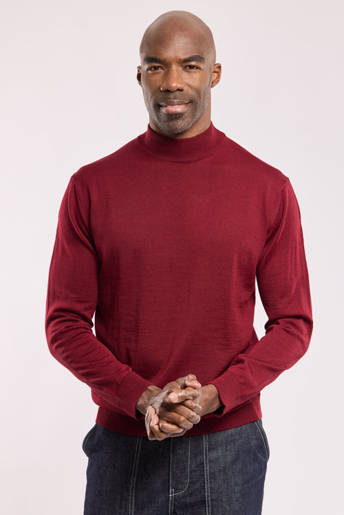 Bérac mock turtleneck jumper - merino wool - Armor-lux - 4