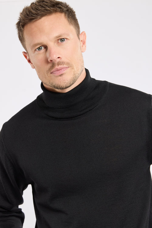 Pull col roulé - laine mérinos et acrylique - Armor-lux - 2