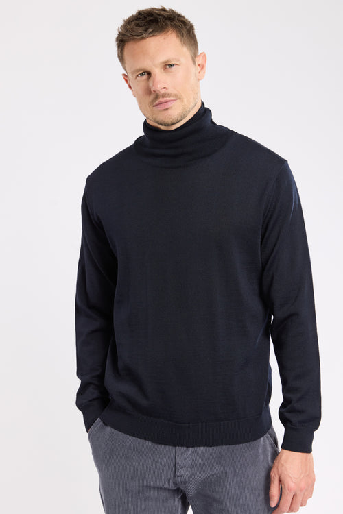 Pull col roulé Bérac - laine mérinos - Armor-lux - 1