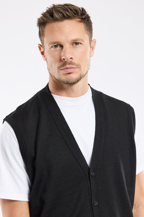 Cardigan sans manche - laine mérinos - Armor-lux - 2