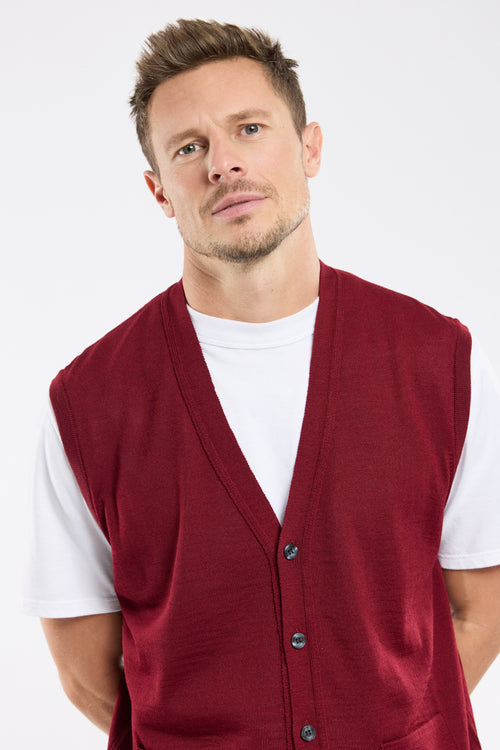 Cardigan sans manche - laine mérinos - Armor-lux - 2