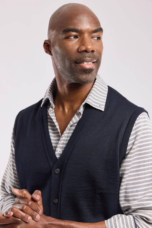 Cardigan boutonné Bérac - laine mérinos - Armor-lux - 2