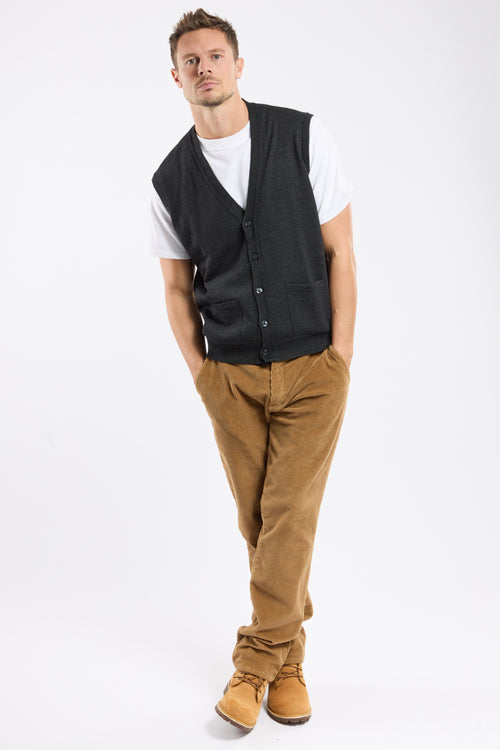 Sleeveless cardigan - merino wool - Armor-lux - 3