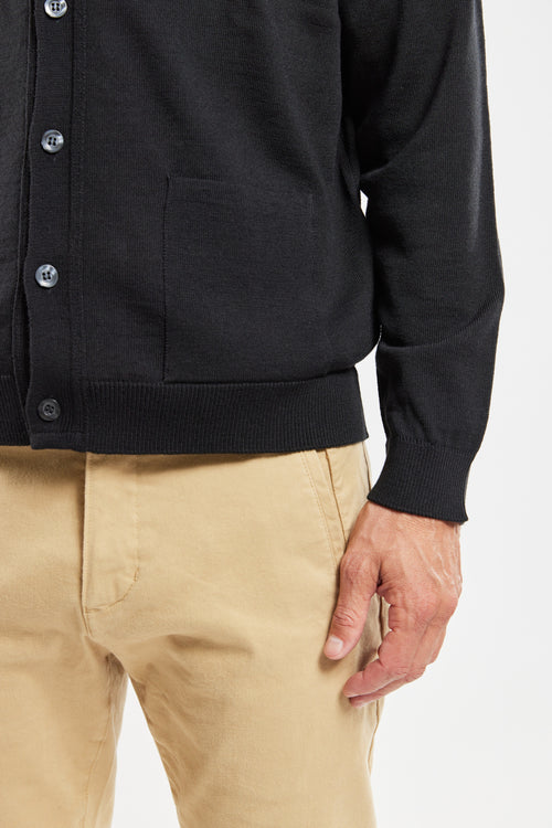 Buttoned cardigan – merino wool and acrylic - Armor-lux - 4