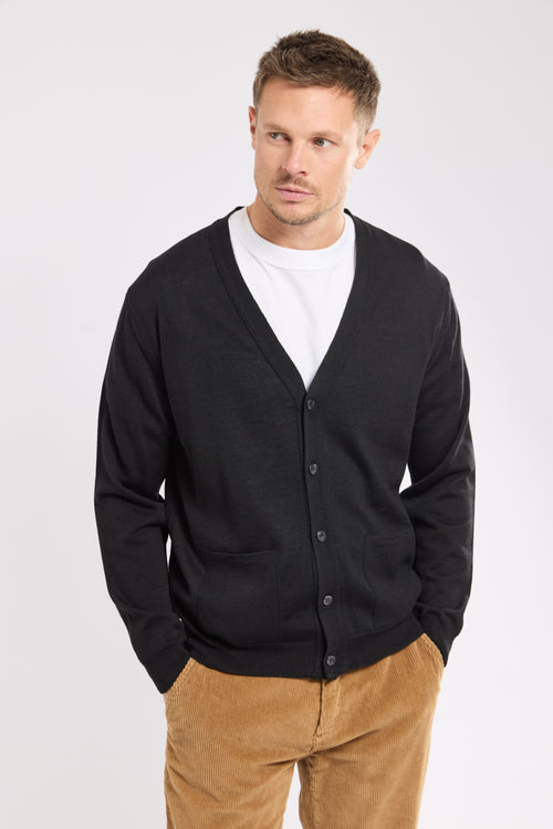 Strickjacke mit Knöpfen – Merinowolle und Acryl - Armor-lux - 1