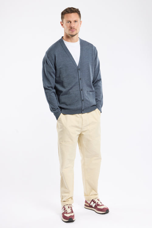 Cardigan boutonné - laine mérinos et acrylique - Armor-lux - 3