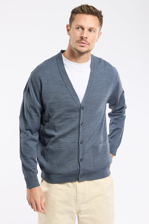 Strickjacke mit Knöpfen – Merinowolle und Acryl - Armor-lux - 1