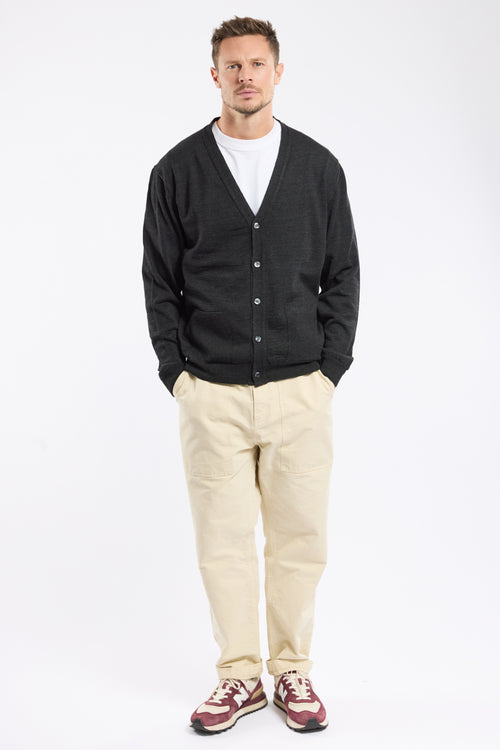 Cardigan boutonné - laine mérinos et acrylique - Armor-lux - 3