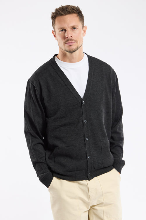 Strickjacke mit Knöpfen – Merinowolle und Acryl - Armor-lux - 1