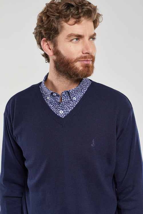 Pull col V - coton - Armor-lux - 2
