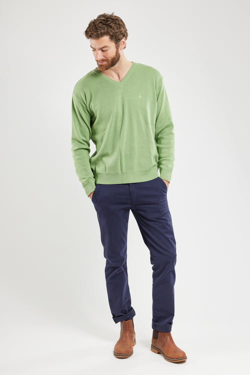 Berac V-neck jumper - cotton and acrylic - Armor-lux - 4