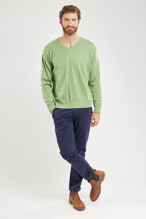 Berac V-neck jumper - cotton and acrylic - Armor-lux - 2