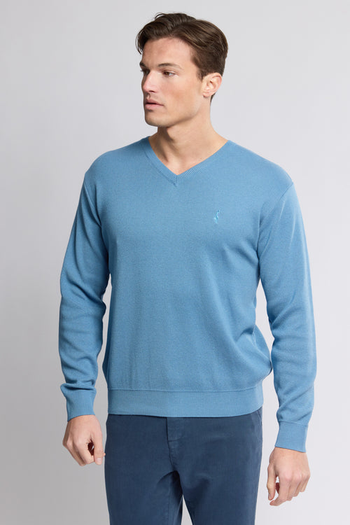 V-neck jumper- cotton - Armor-lux - 1
