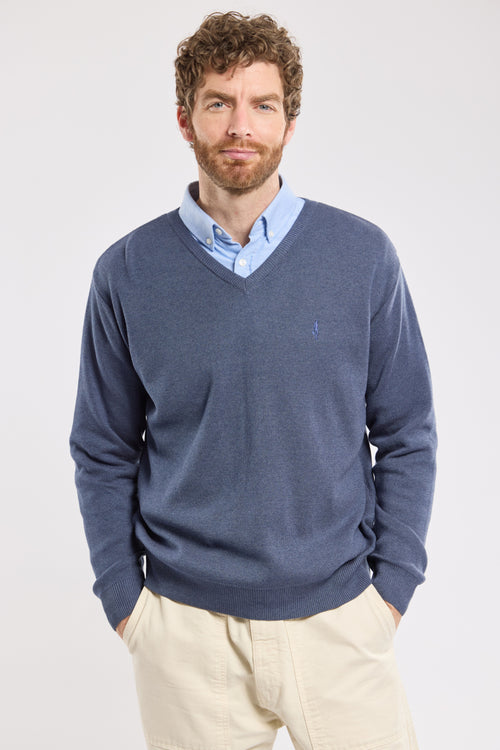 Pullover mit V-Ausschnitt – Baumwolle - Armor-lux - 4