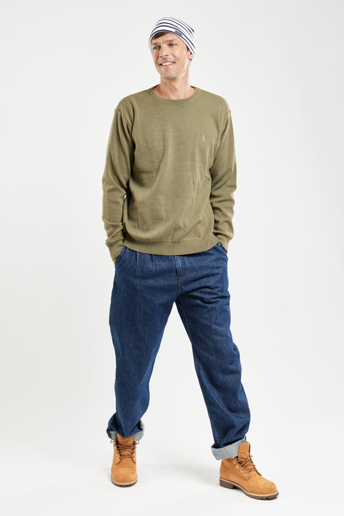 Crew neck jumper – merino wool and acrylic - Armor-lux - 3