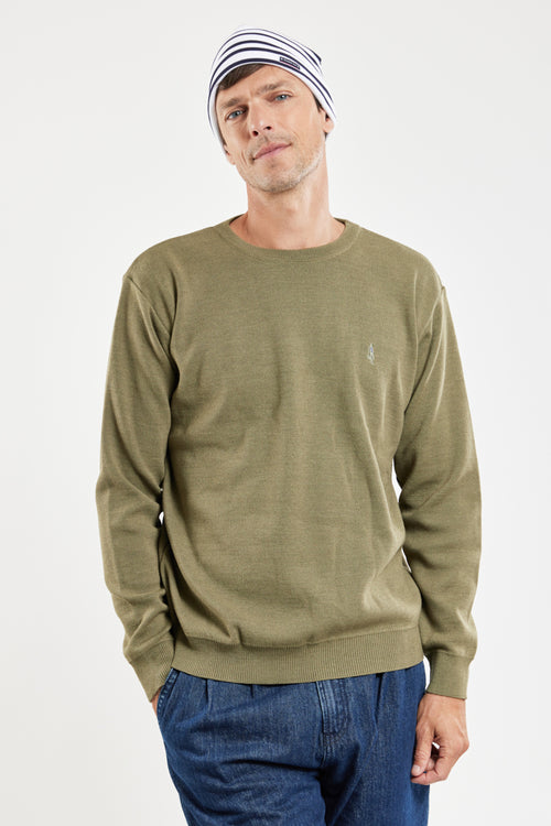Crew neck jumper – merino wool and acrylic - Armor-lux - 1