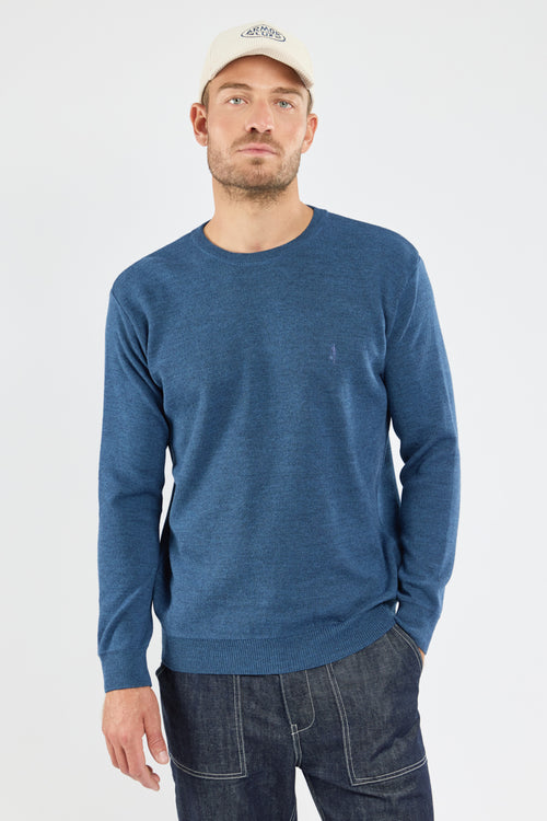 Pull col rond manches longues - laine - Armor-lux - 1
