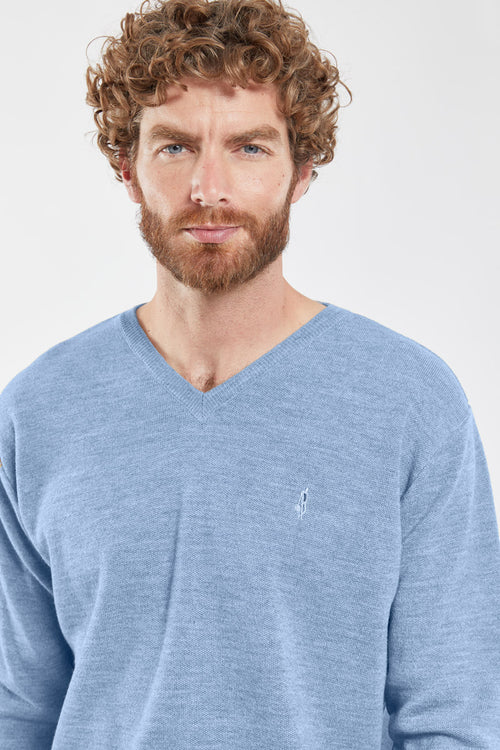 Pullover mit V-Ausschnitt – Merinowolle und Acryl - Armor-lux - 2