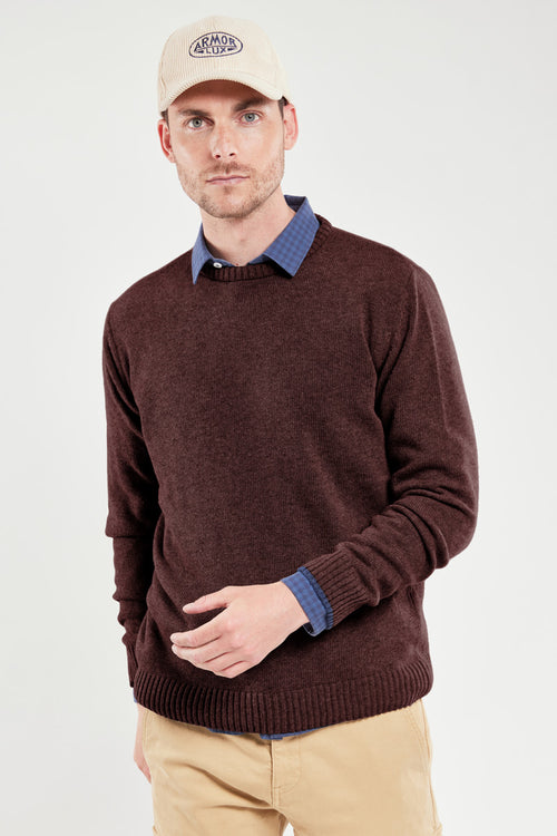 Crew neck jumper - wool - Armor-lux - 1