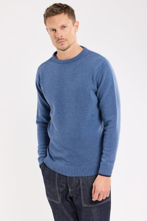 Long sleeved crew neck jumper - wool - Armor-lux - 1