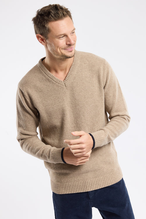 Pull col V - laine - Armor-lux - 1