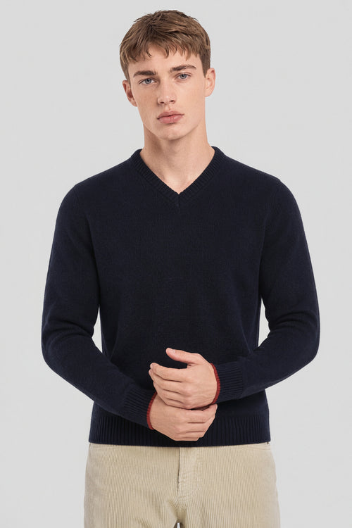 Pull col V Bérac - laine - Armor-lux - 1