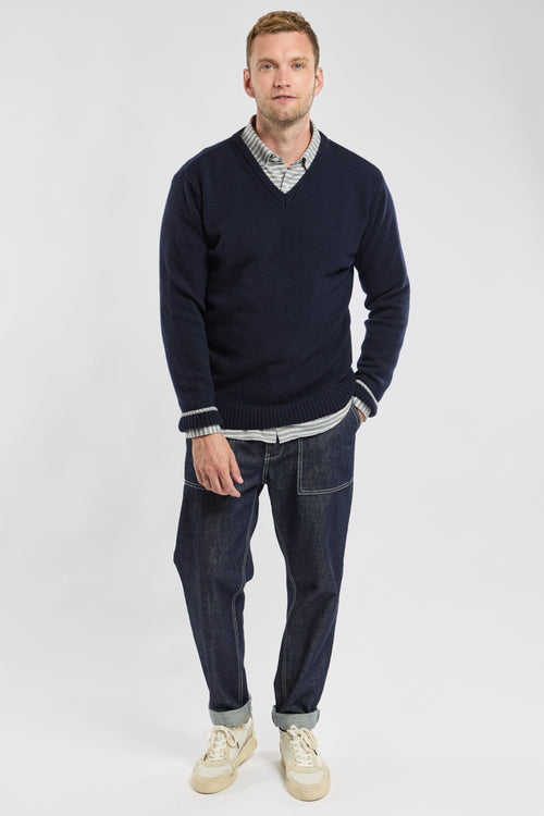 Pullover mit V-Ausschnitt – Wolle - Armor-lux - 3