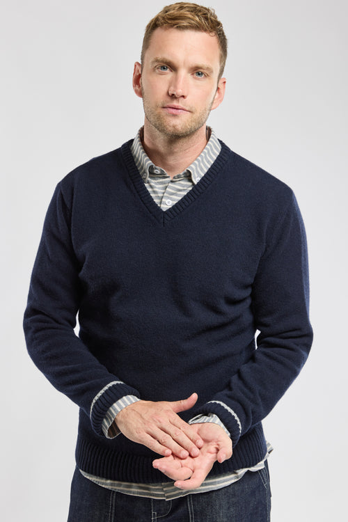 Pullover mit V-Ausschnitt – Wolle - Armor-lux - 4